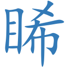 睎